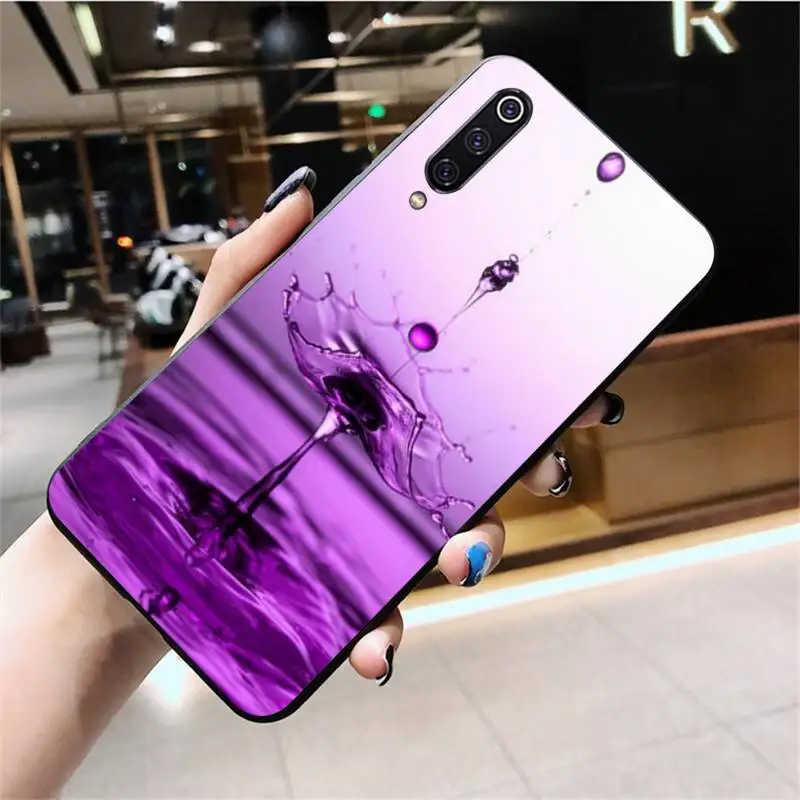 Королевский Фиолетовый силиконовый черный чехол PENGHUWAN для телефона Huawei Nova 6se 7 7pro