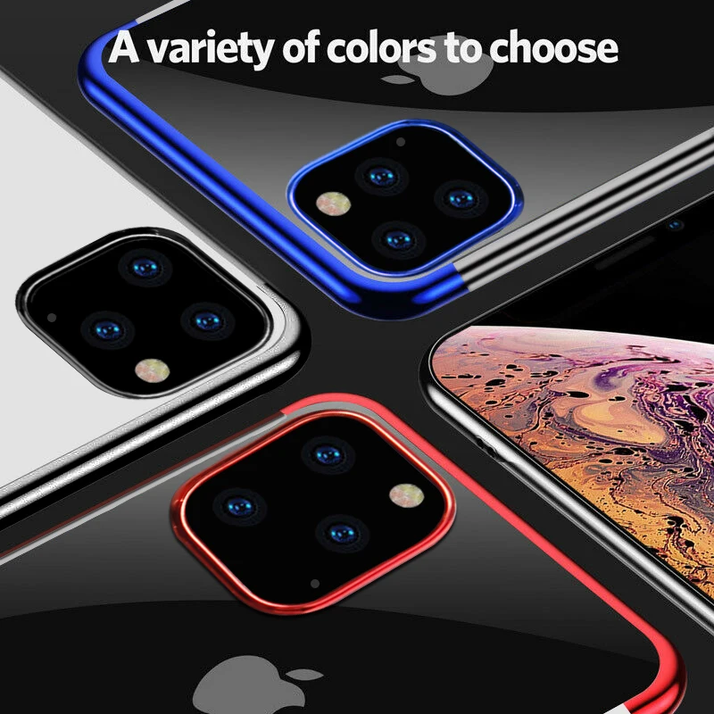 Для apple iPhone 11/11 Pro/11 Pro max прозрачный защитный мягкий чехол для телефона из ТПУ