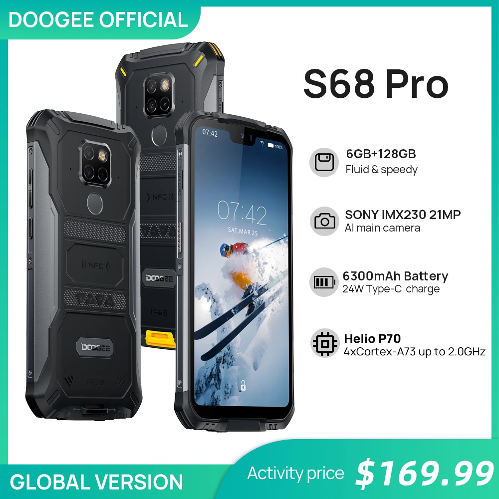 Смартфон DOOGEE S68 Pro 6+128ГБ|Смартфоны| |