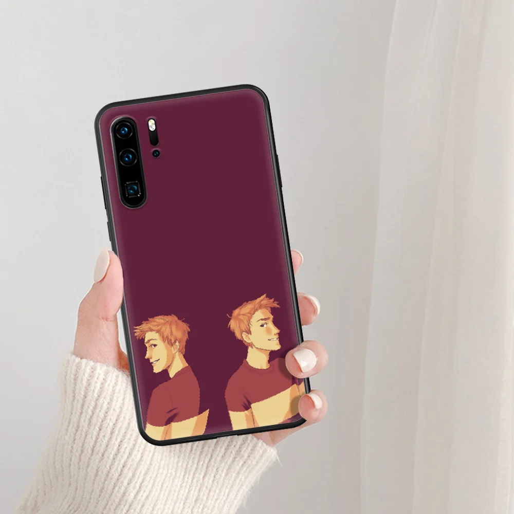 

Fred and George Weasley Twins Phone Case For Huawei P Mate Smart 10 20 30 40 Lite Z 2019 Pro black Coque Painting Funda Luxury