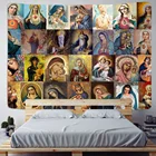 Древний Египет Иисус Христос Настенный Гобелен Мандала домашняя Дева Мария колдовские коврики для йоги коврик настенное украшение