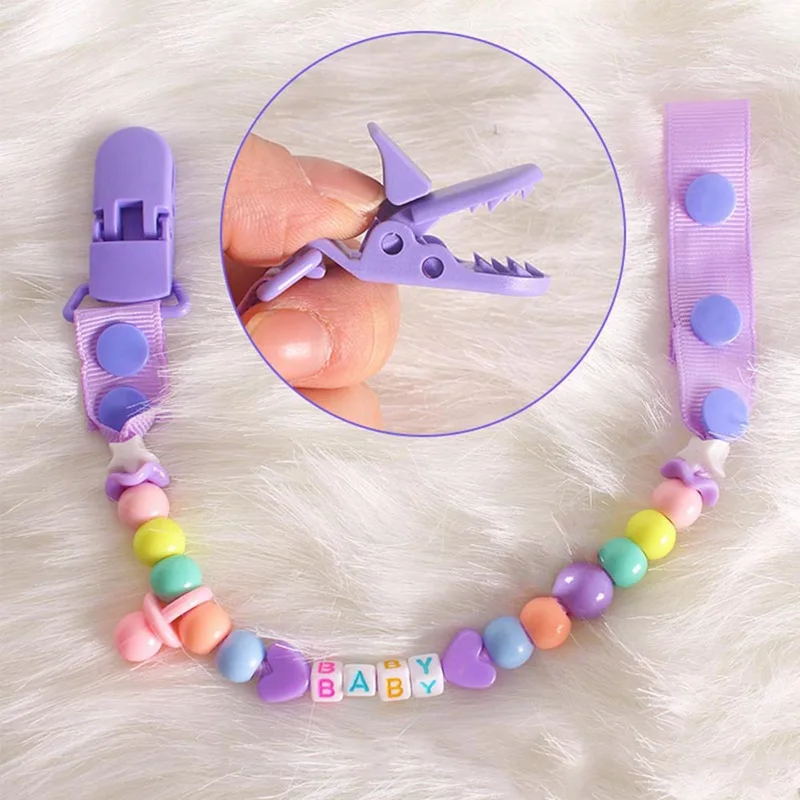 

New Baby Pacifier Clip Chain For Boys Girls Pacifier Clips Holder Newborn Dummy Pacifier Chain Clip Holder Baby Nipple Feeding