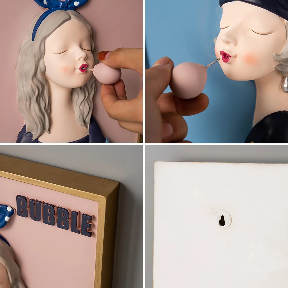 

Cute Bubble Girl Decorative Painting Baby Girl Nursery Wall Art Wall Paintings Modern Home Decor Living Room Bedroom Decoration