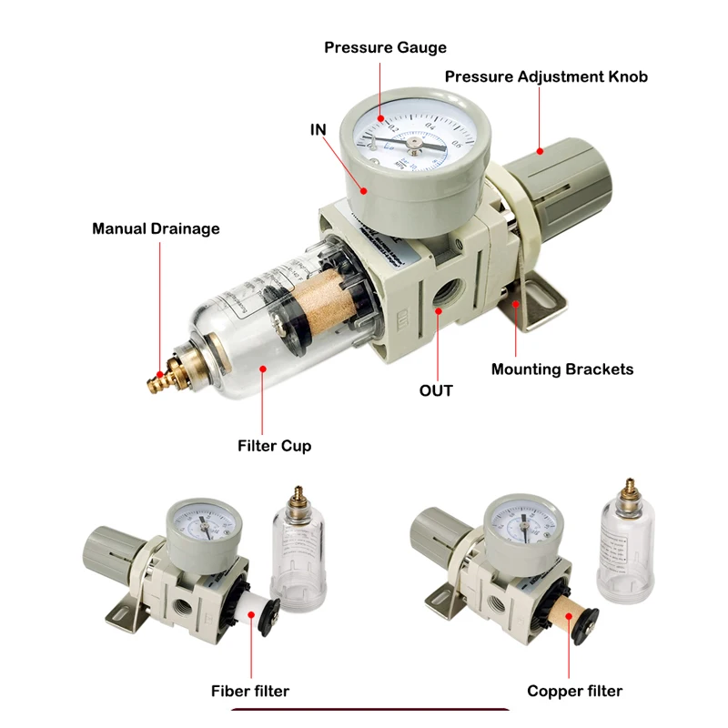 Бесплатная доставка AW2000 02 пневматический обработки исходных текстов фильтр