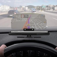 1pc hot car bracket hud head up navigation display phone smartphone holder mount gps projector reflection board panel