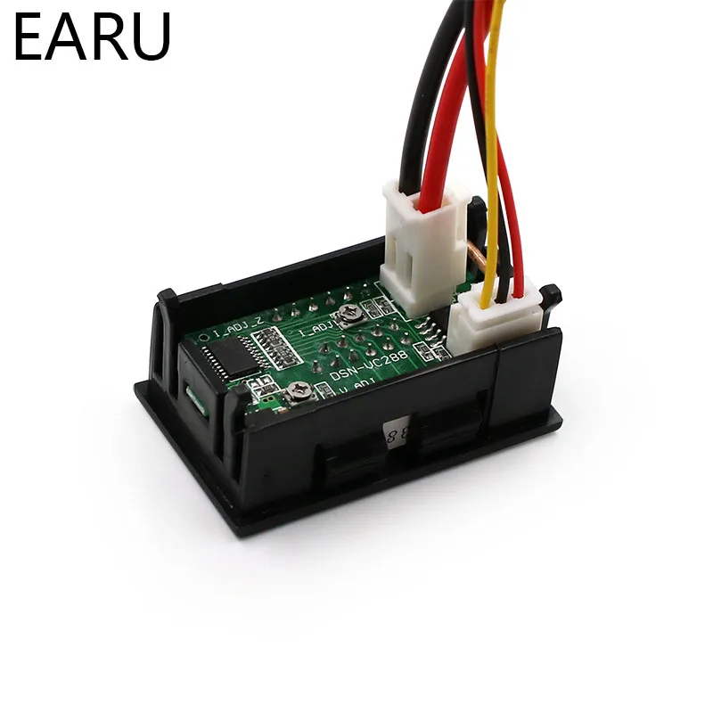 1 шт. DIY DC100V 10A Вольтметр Амперметр синий красный двойной Amp Вольт измеритель