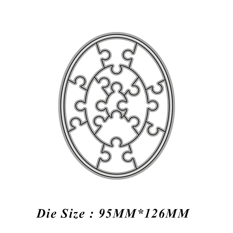Новинка 2021 Овальный комбинированный блок металлические штампы для резки сделай