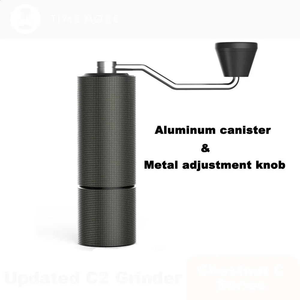 Comprare Macinacaffè Manuale Macinacaffè Portatile Di Alta Qualità Macinacaffè Con Doppio Cuscinetto Posizionamento TIMEMORE Castagna L1