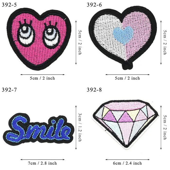 Милые Мультяшные нашивки вышитые наклейки железные на одежду сумки шляпы обувь