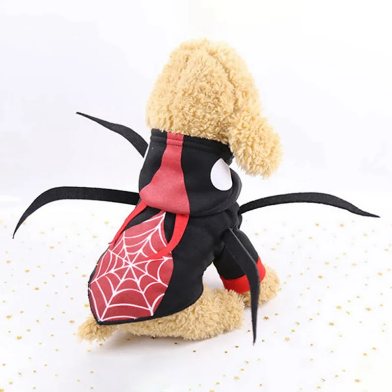 Забавный костюм для собаки на Хэллоуин милая собачка одежда кошек крылья летучей