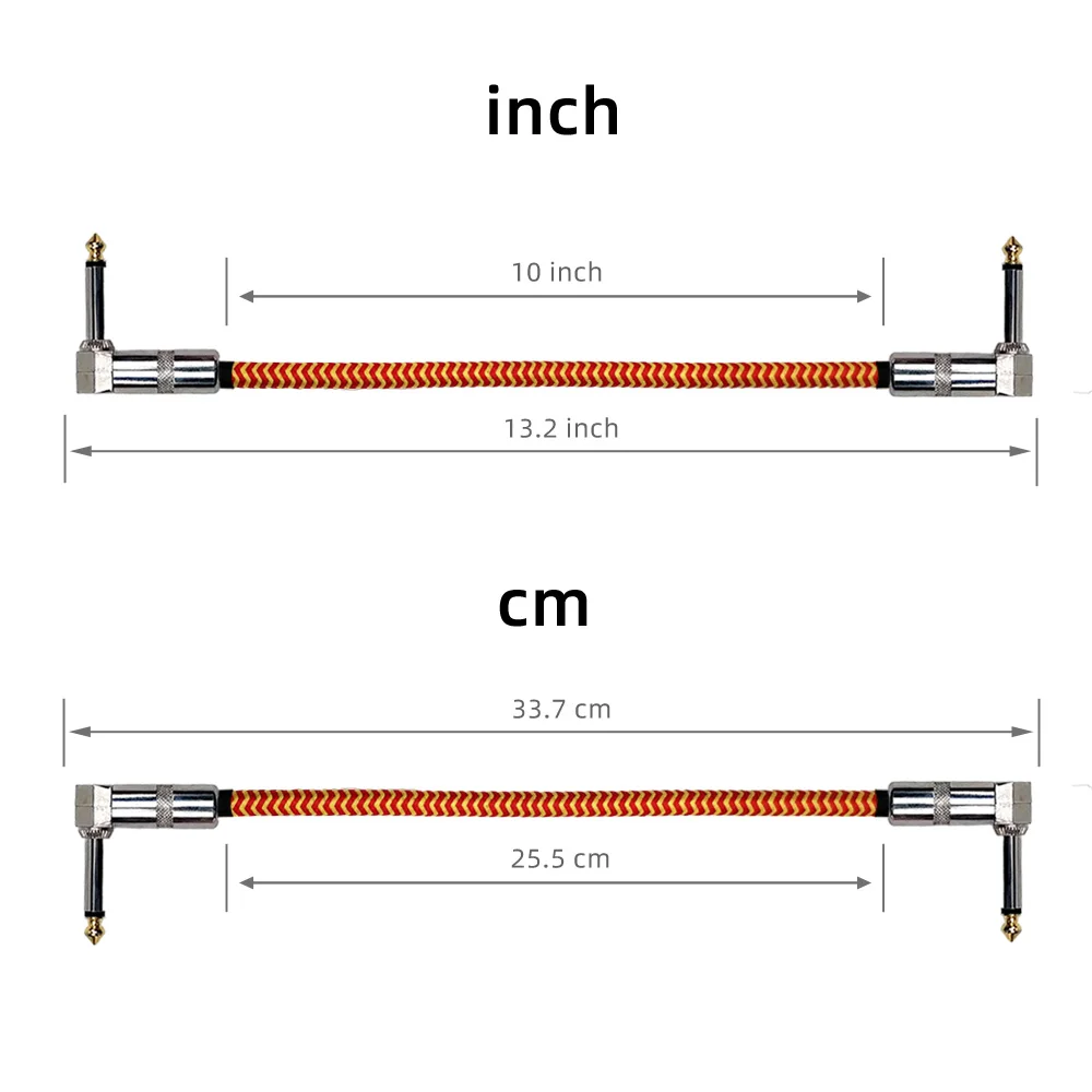 gitarre effektor verbinden kabel 635mm durchmesser geflochtene kupfer draht geeignet für elektrische gitarre mikrofone free global shipping