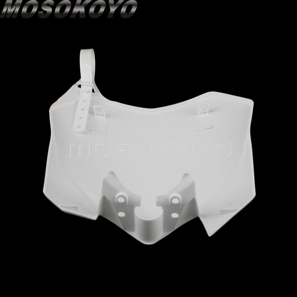 PP пластик для мотокросса Байк Белый Передний Номерной Знак Для Honda CRF450R 2009 2012 CRF250R