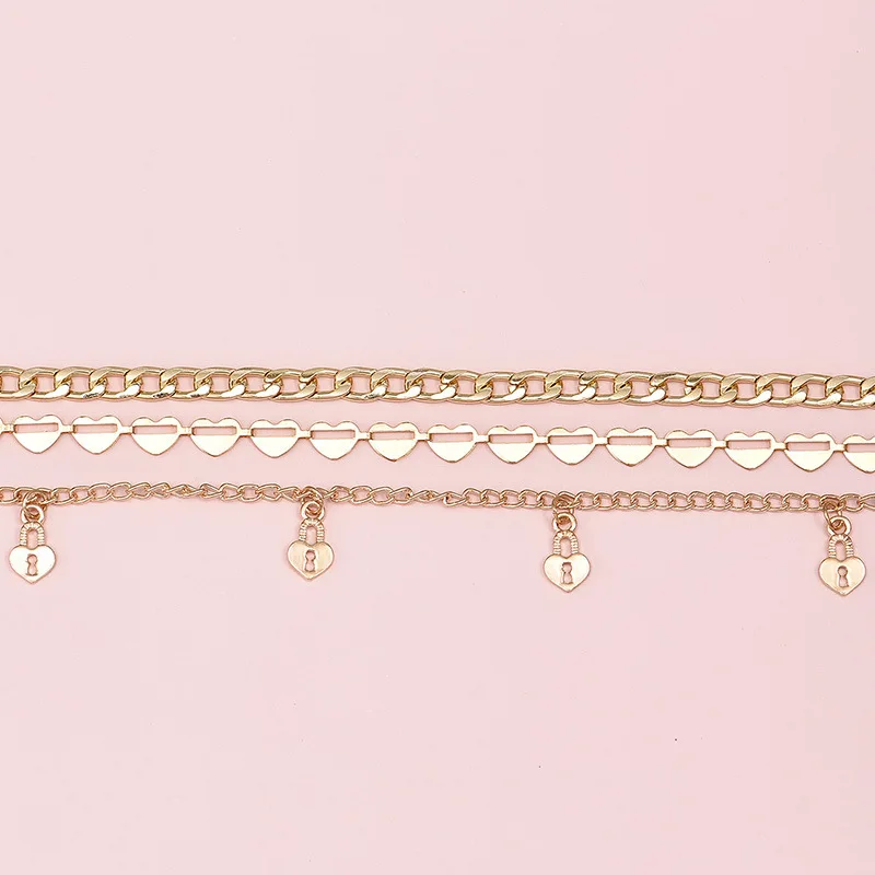 Набор ножных браслетов для женщин 3 шт./компл. | Украшения и аксессуары