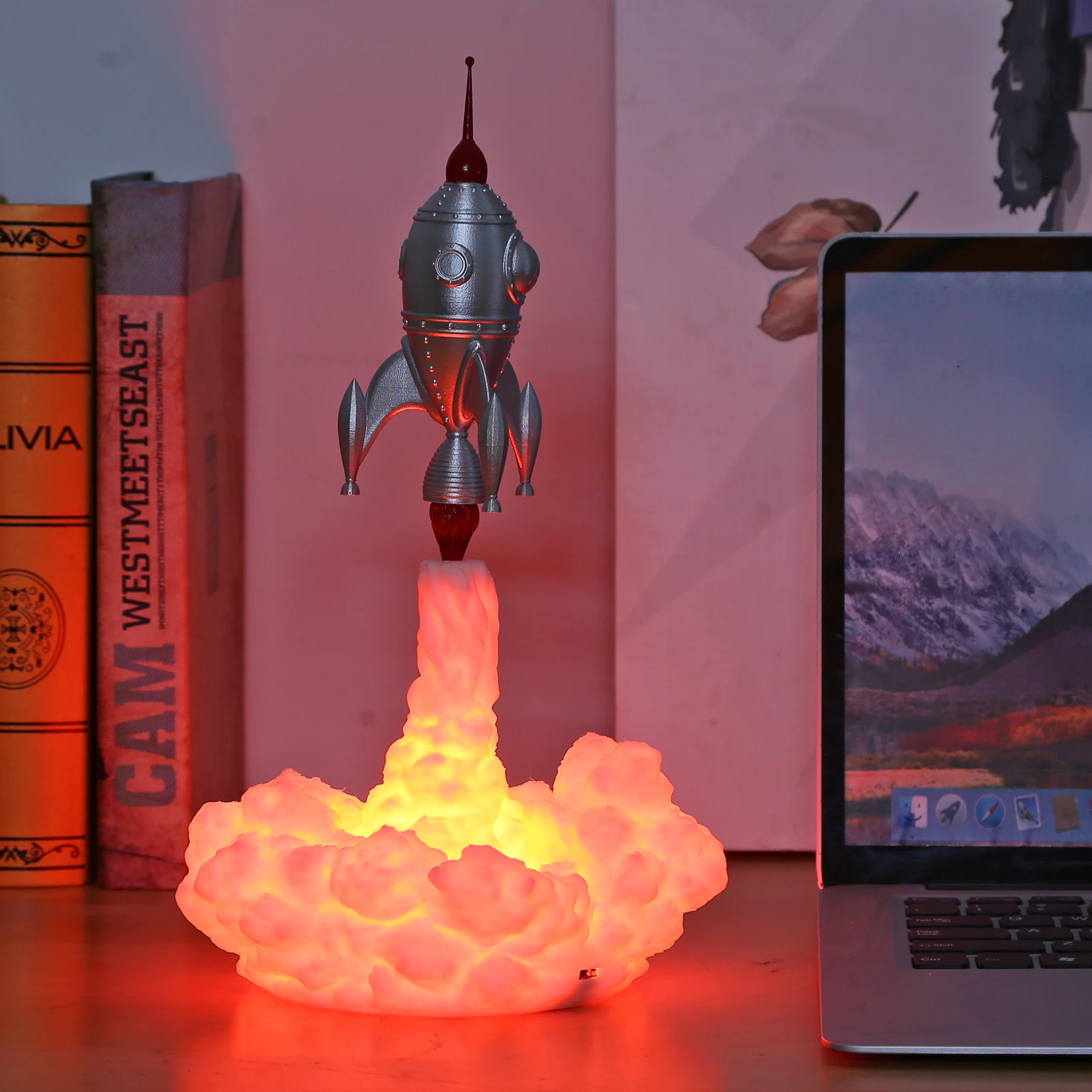 3D-печать Космический Шаттл лампа Ночной светильник USB настольная для любителей