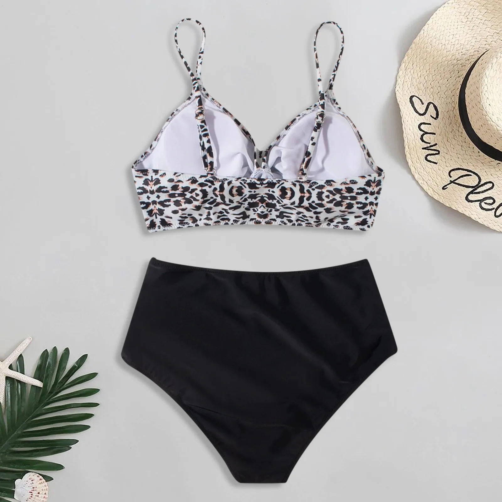 

Bikini Top Women Sexy Leopard Print Bikini Set Push Up Bathing Swimwear High Waist Swimsuit Women Swimwear Summer Beach Wear
