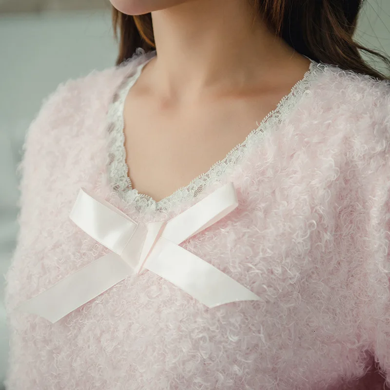 Милый женский пижамный комплект зимняя Пижама | Женская одежда