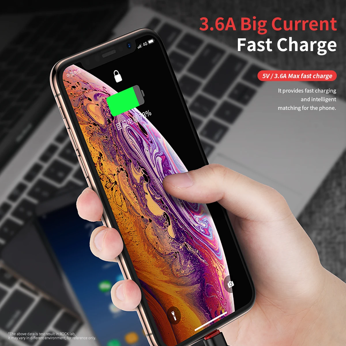 ROCK 6 в 1 usb-кабель для iPhone X XR 8 Lighting type C Micro кабель для samsung S9 S8 Высокопрочный металлический плетеный кабель для быстрой зарядки