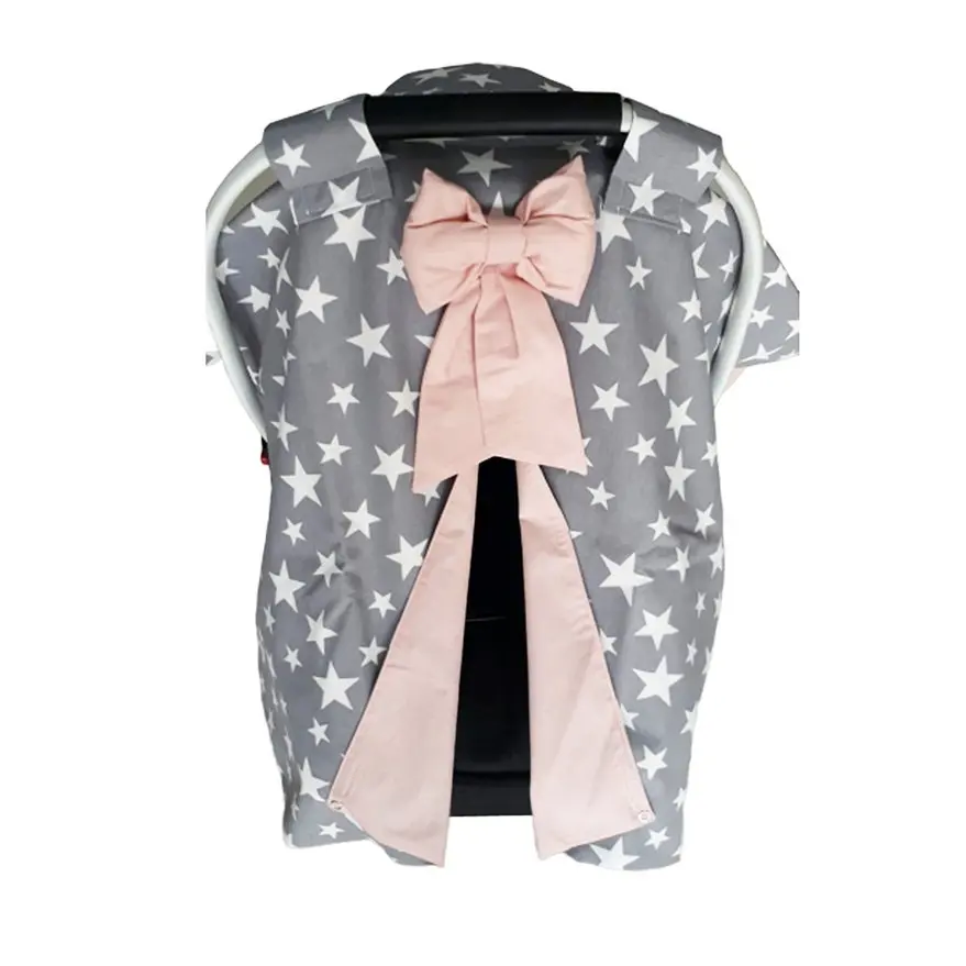 

Powder Kudelalı Gray White Star Stroller Cover