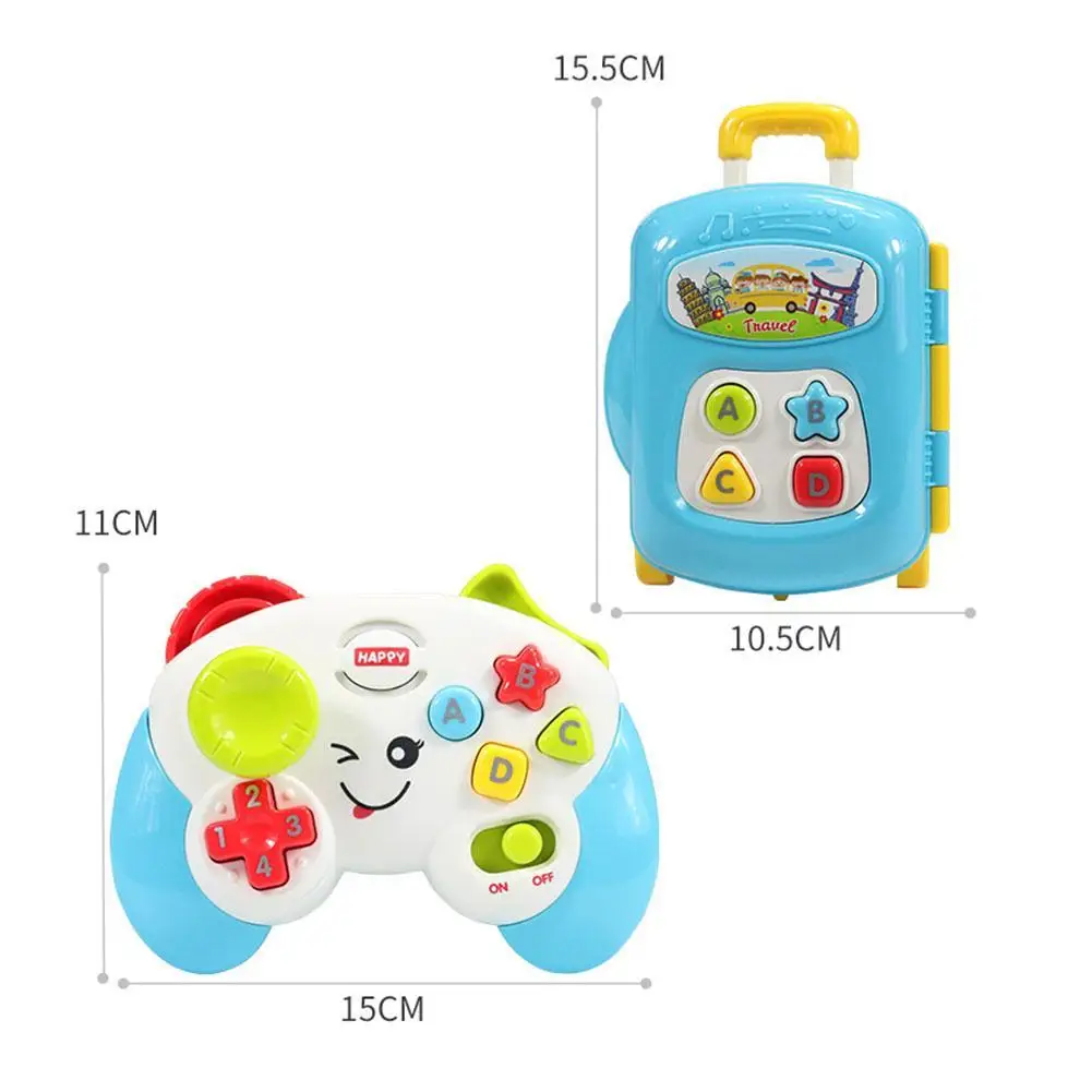 

Funny Vocal Toys Baby Game Handles And Suitcases Multi-Function Learning Toys Electric Game Educational Kids Birthday Gifts Z2L7