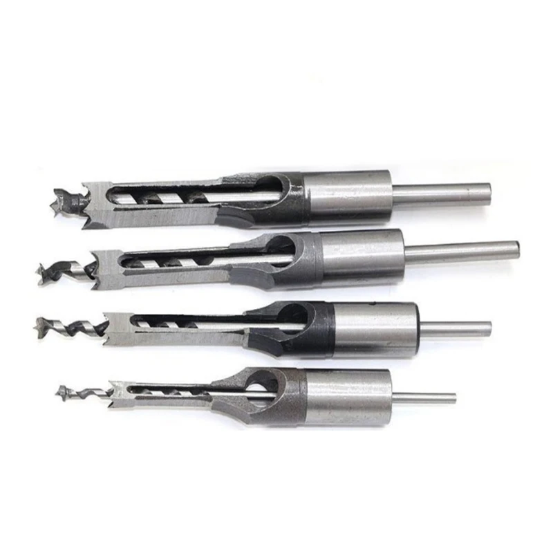 

M4YC Woodworking Sturdy Square Drill Bits Woodworking Square Hole Mortise Bit