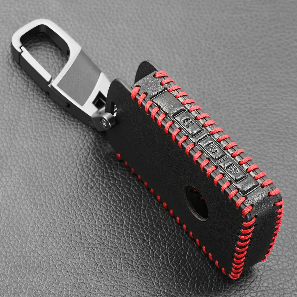 Чехол из натуральной кожи чехол для автомобильного ключа держатель крышки Mazda 3