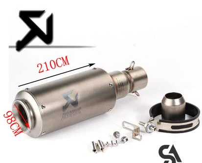 51 мм мотоцикл Yoshimura Модифицированная выхлопная труба akrapovic углеродное волокно с глушитель тканый узор выхлопная труба Лазерная Марка