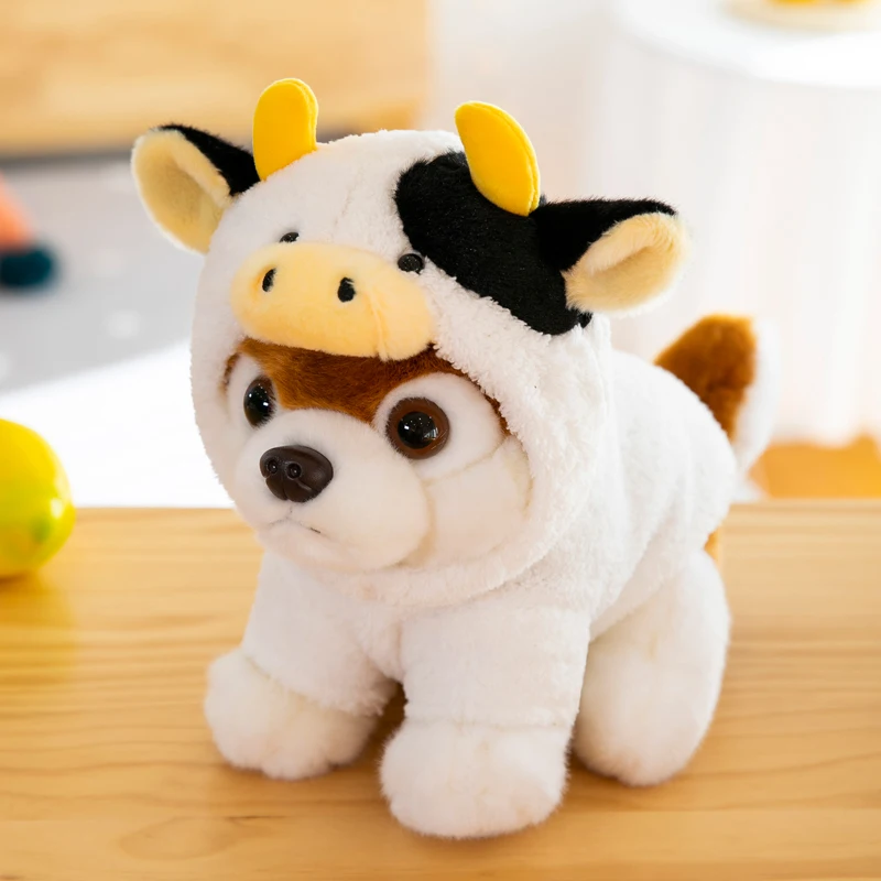Плюшевая игрушка мягкая кукла мультяшное животное Акита собака корова пчела