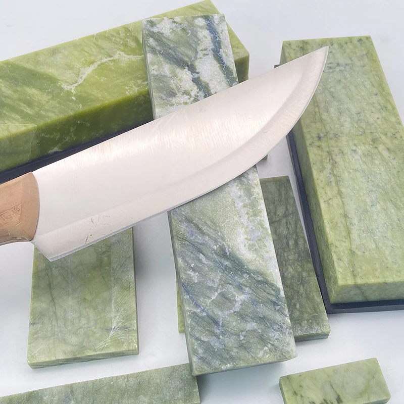 

10000 Grit Natural Green Agate sharpening stone Whetstone Fine Grinding Polishing Shaved bar kitchen knife sharpener honing tool