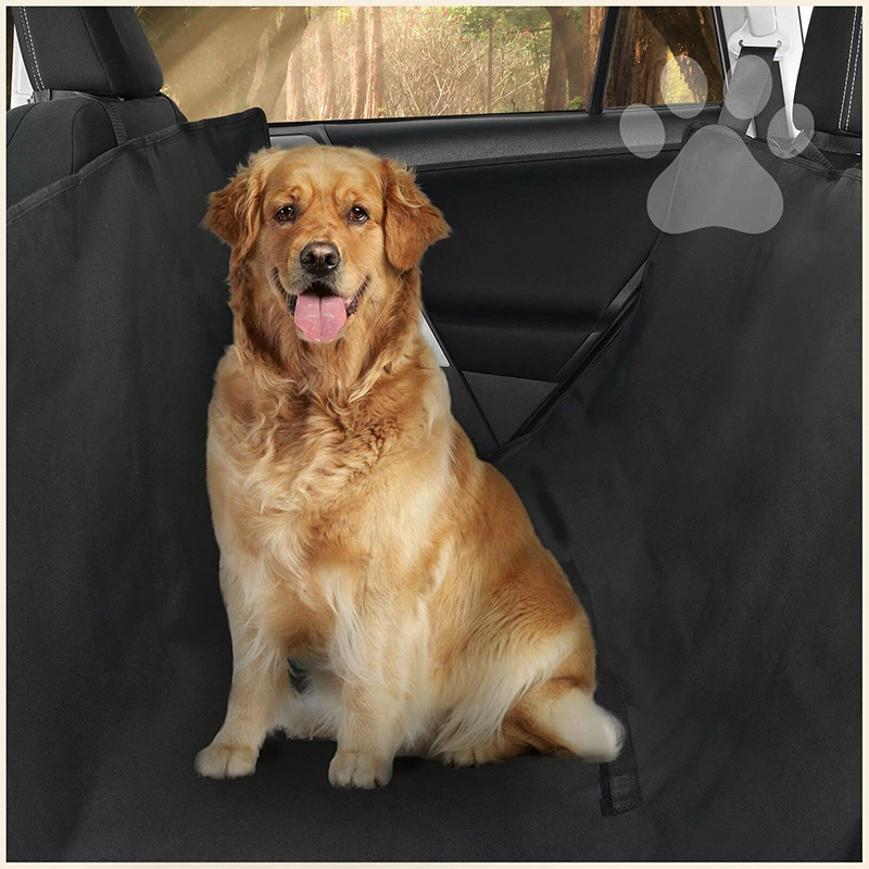 

Pet Dogs Cats Car Seat Cover Hammock Car Back Seat Protector Mat Blanket 4 Adjustable Hanging Straps with Buckles Non-stick