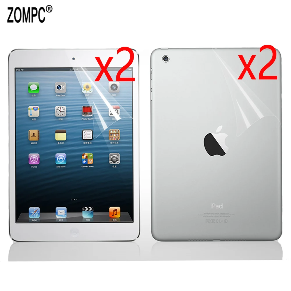 Мягкая Передняя и задняя защитная пленка 2 шт. для всего тела Apple iPad Mini 5/4/3/2 7 9 дюйма