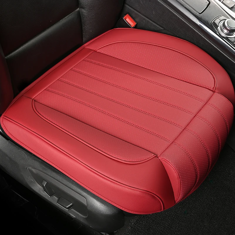 melhor 1 Pc Frente Capa De Assento Do Carro Couro Almofada Do Assento Do Carro Respirável Protetor Anti Deslizamento Esteira Almofada Para Acessórios Interiores