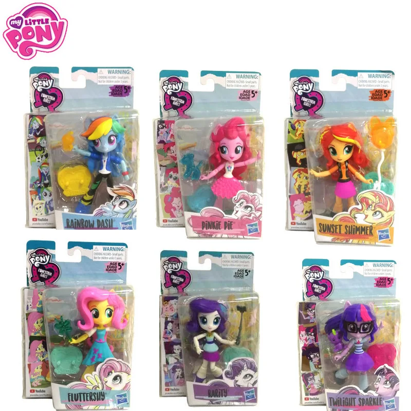 

My Little Pony Equestria Принцесса Мини кукла игрушки Пинки Пирог Радуга тире Твайлайт сверкающая редкость для девочек детский подарок на день рожден...