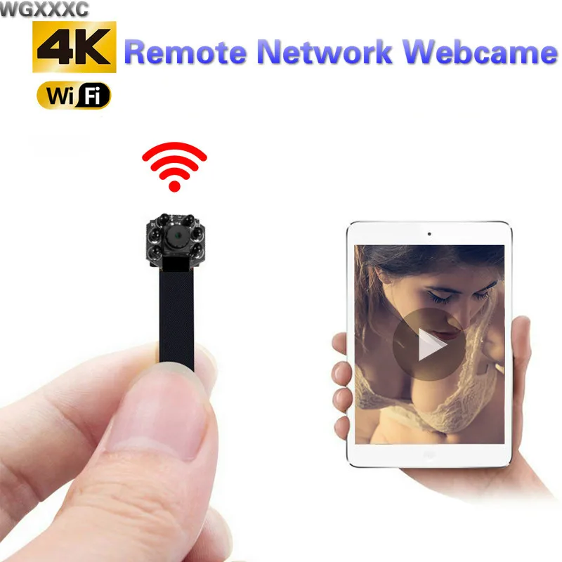 Удаленная сеть webcome HD 4K портативная IP WiFi мини камера P2P микро видеокамера ночного
