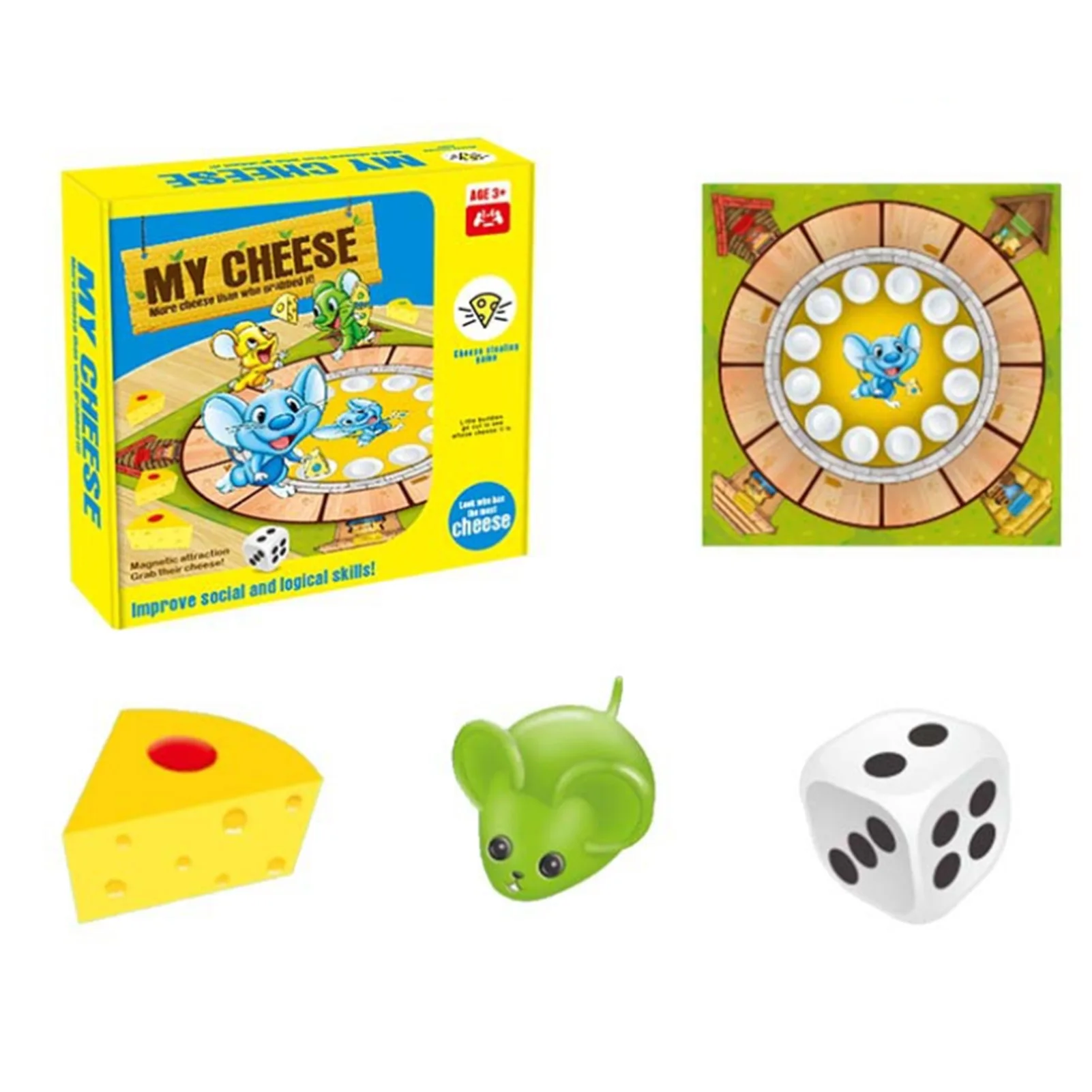 

Explosive Mouse Cheese Early Education Children's Board Game Parent-child Interactive Intellectual Game Toy