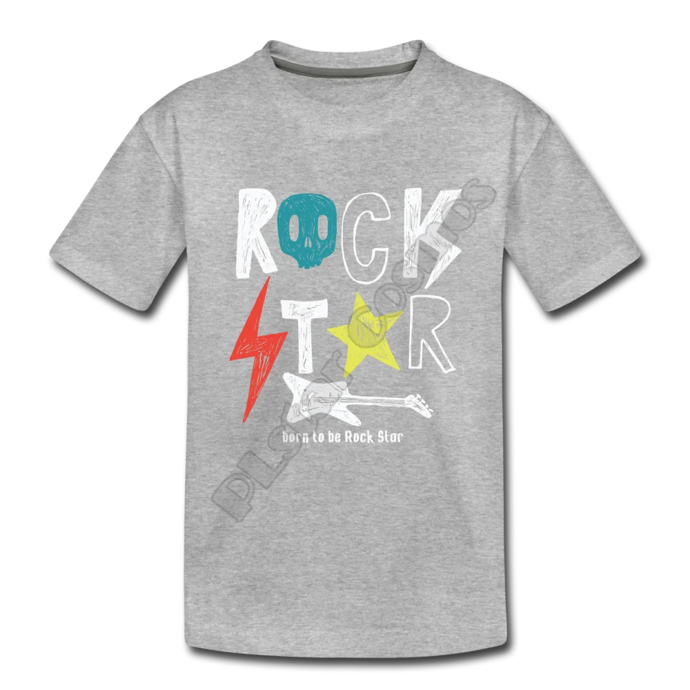 

Rock Star Kids T-Shirt 3D All Over Printed Kids t shirts Boy For Girl Funny Animal Summer Short Sleeve