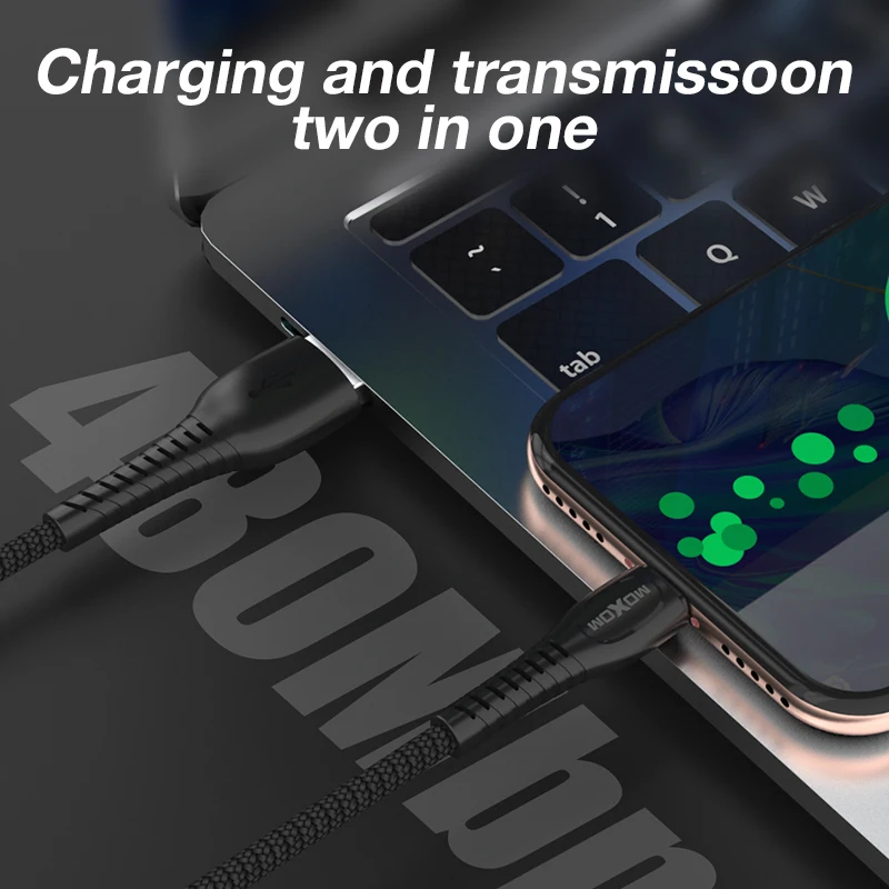 Кабель MOXOM 5A USB Type C для Huawei Mate 20 P30 P20 Pro Lite мобильный телефон шнур быстрой зарядки