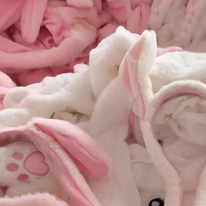 Rabbit Hat With Moving Ears Bunny Warm Plush Sweet Cute Airbag Cap | Аксессуары для одежды