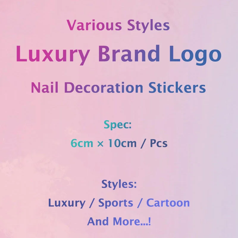Различные стили роскошных наклеек для дизайна ногтей|Стикеры и наклейки| |