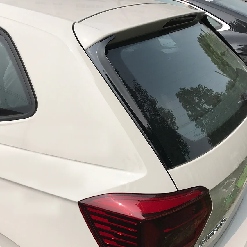 Для Volkswagen Polo MK5 2019 задний боковой Спойлер ABS накладка наклейки аксессуары для
