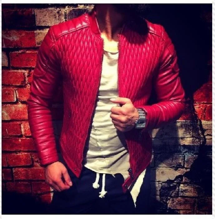 

New Arrival Autumn Winter European Size Coat Leather Jacket