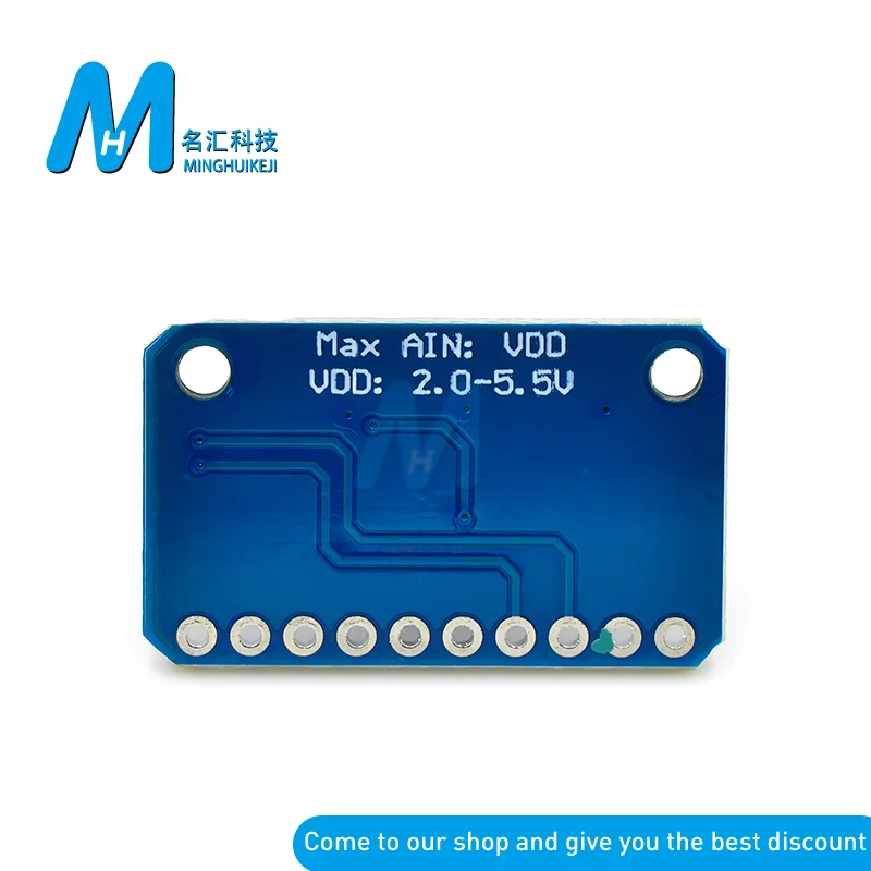 16 бит I2C ADS1115 ADC сверхкомпактная 16-точная макетная плата 4-канальная с усилителем Pro