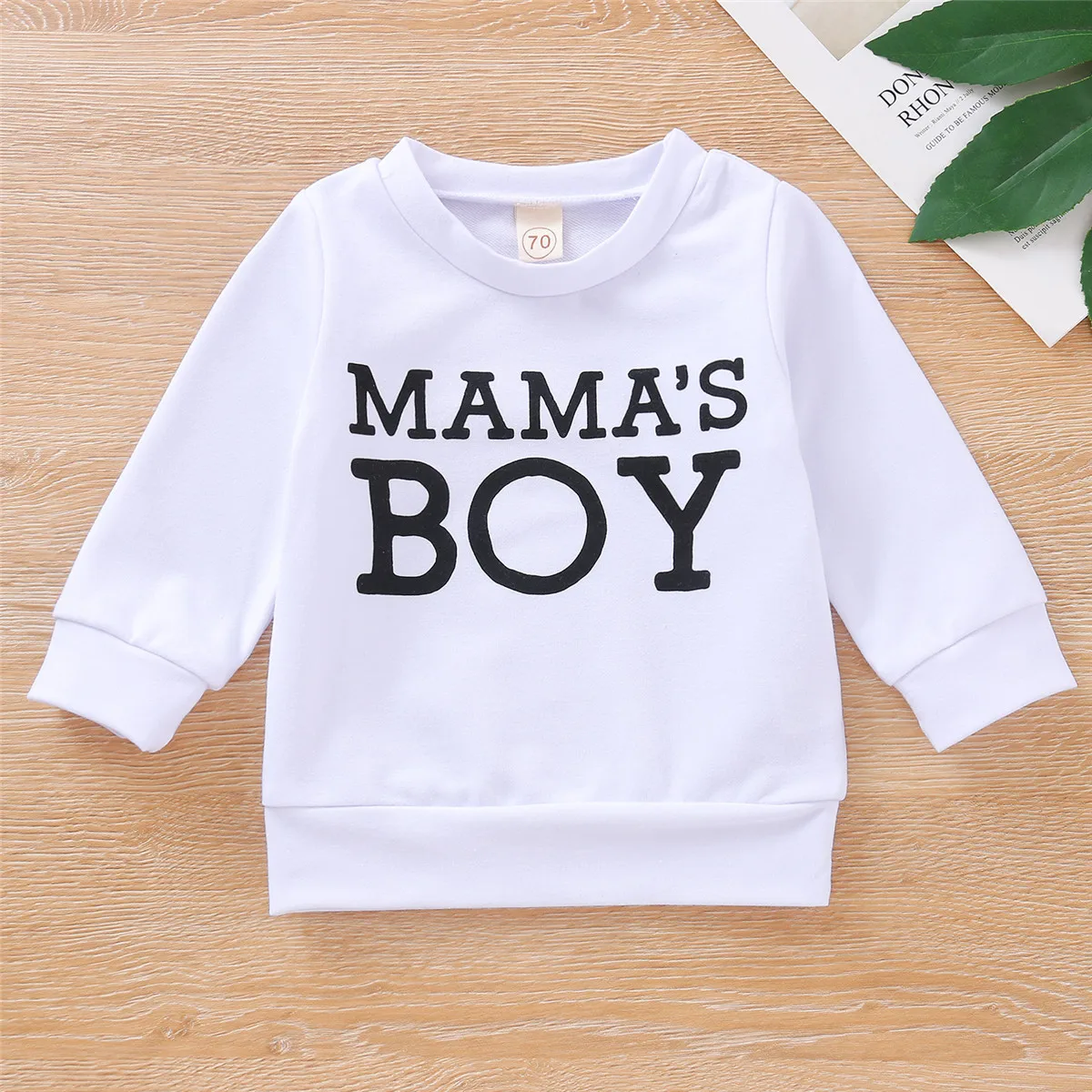 2020 0-3Y Baby' Kids Girls Boys Sweatershirt, Mommy's BOY letter Print Pullover Top Long Sleeve Hoodies for Autumn and Spring