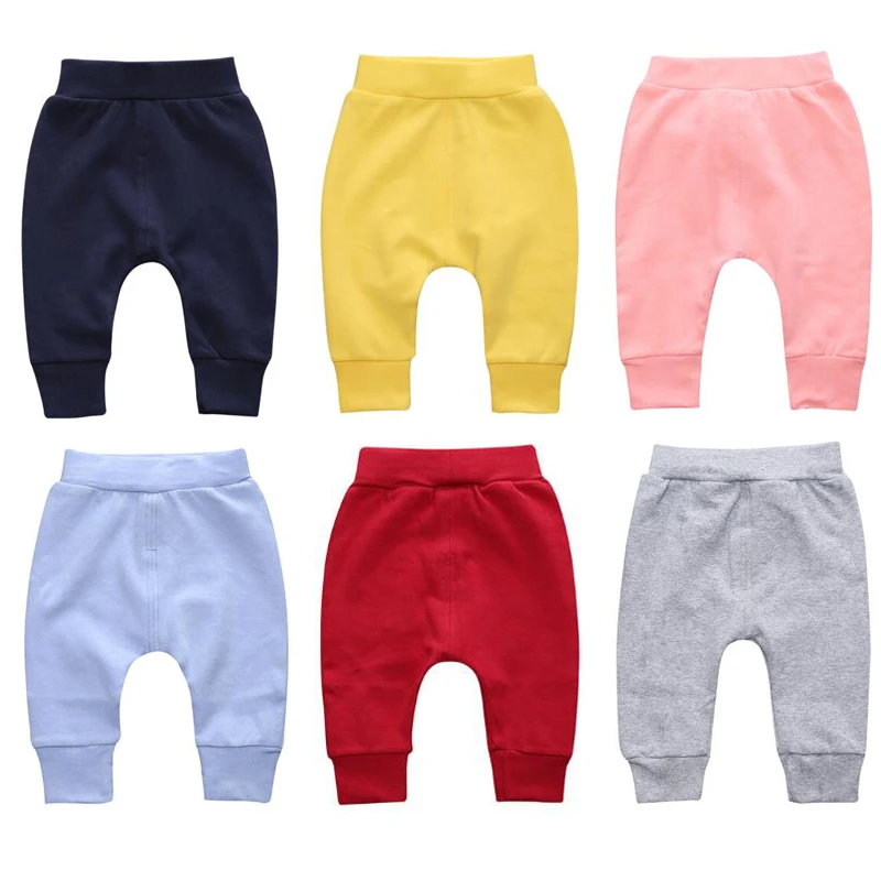 

Леггинсы для мальчиков и девочек, из чистого хлопка, дышащие, с высокой талией, на возраст 0-24 года, весна 2021