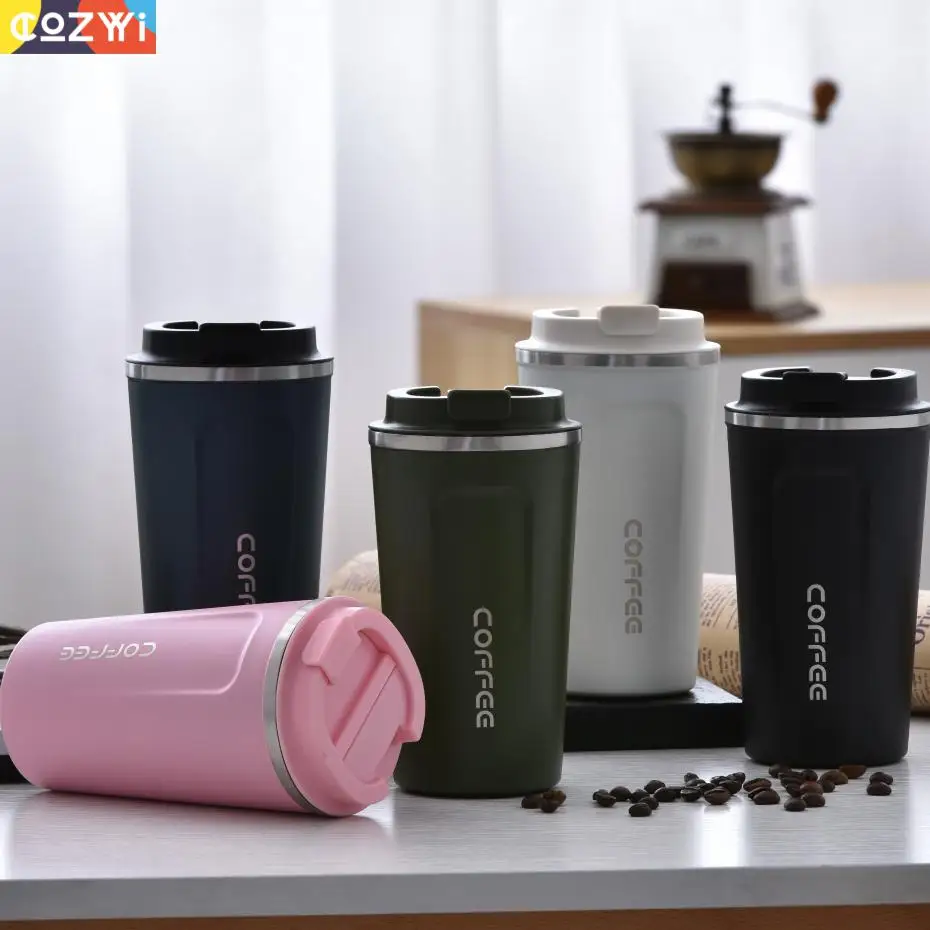 Изолированный двойной термос из нержавеющей стали чашка для кофе портативная