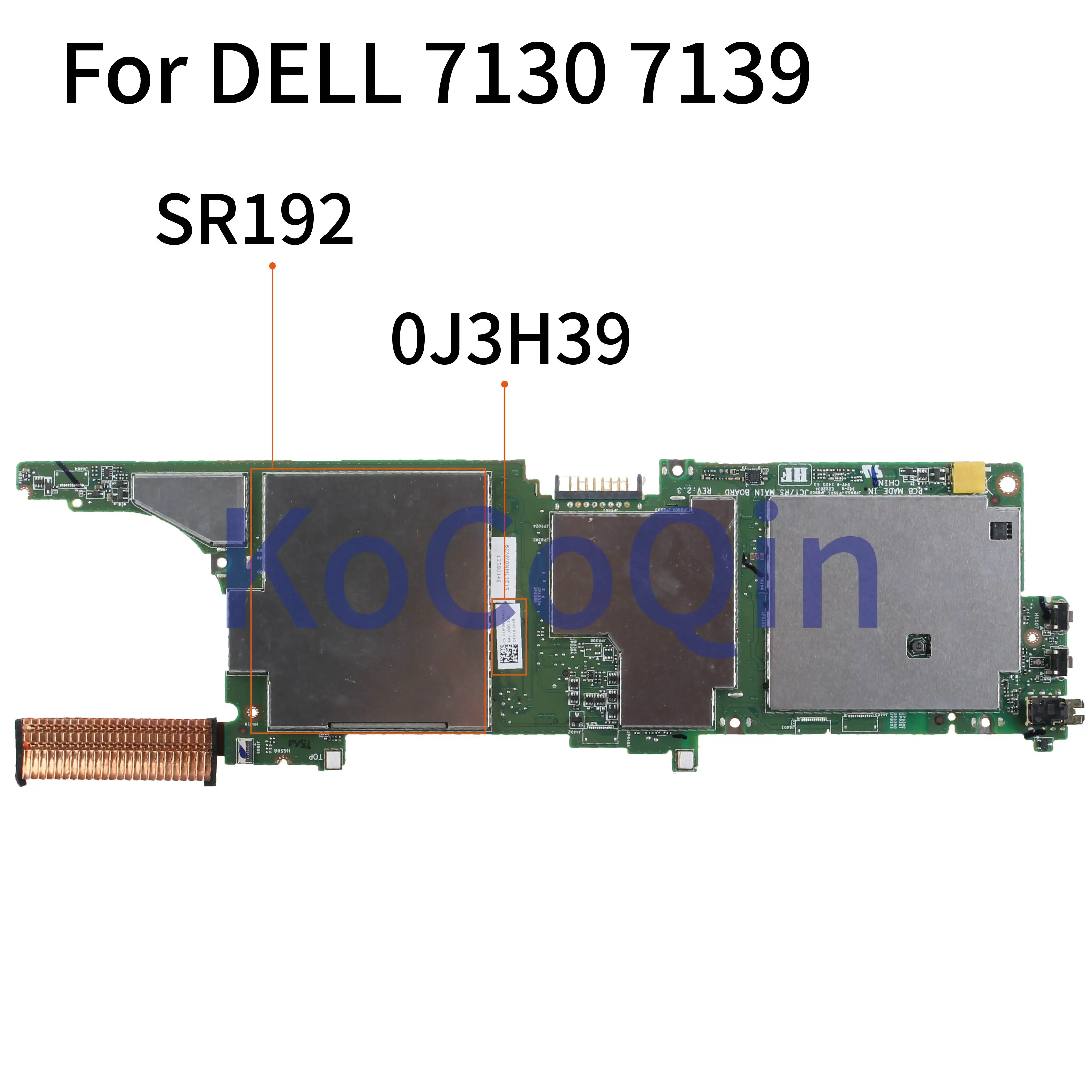 KoCoQin материнская плата для ноутбука DELL Venue 11 pro 7130 7139 T07G I5 4300Y 4 Гб ОЗУ CN 0J3H39
