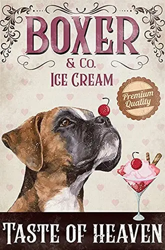 

Забавные оловянные знаки в стиле боксера, собаки, настенные плакаты Art33, декоративная панель на стену в стиле ретро, винтажная роспись, 8x12 дю...