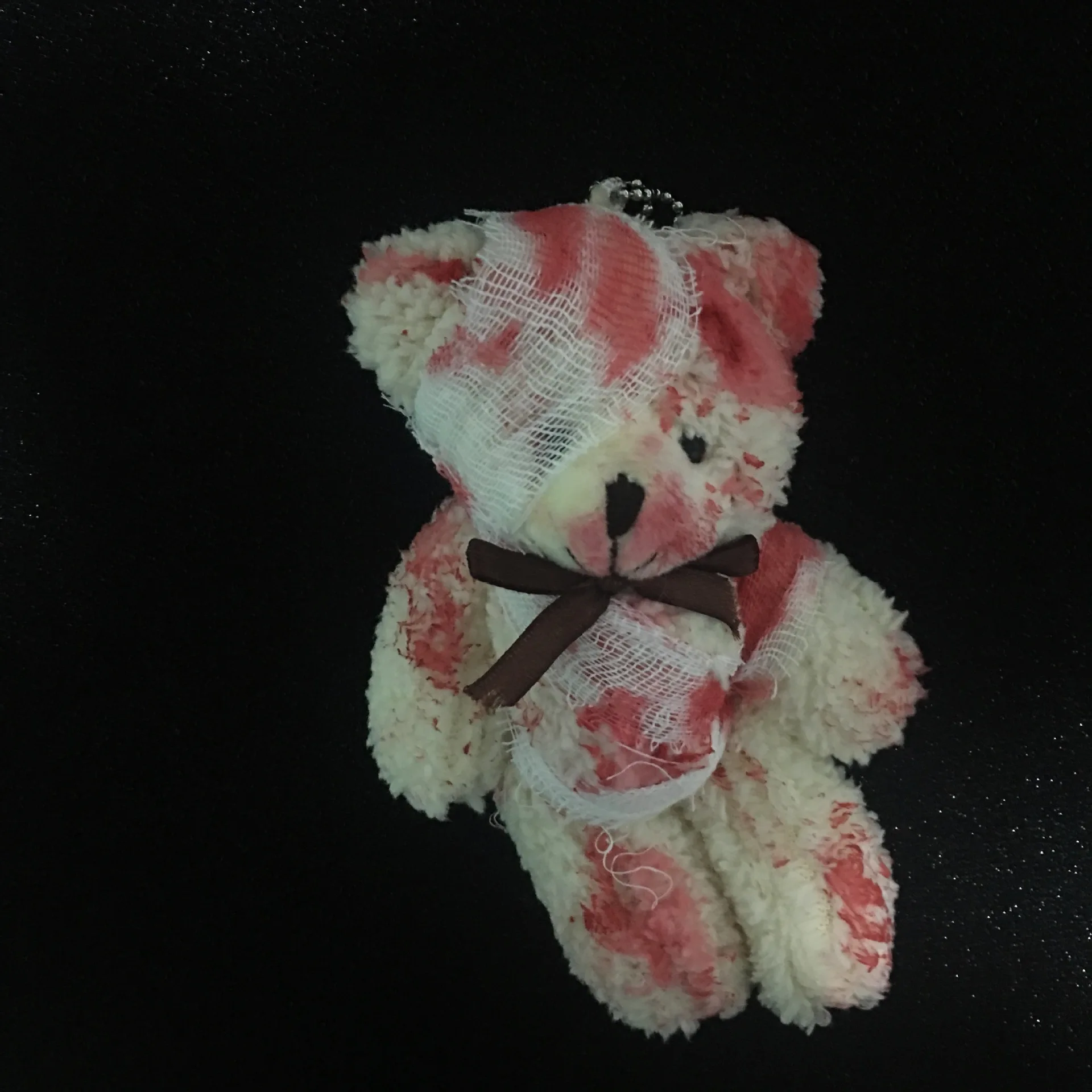 

10pcs/Lot Disabled Bear Bloody Injured Little Bear Anime Plushies Doll Cute Soft Bag Pendant Girl Key Ring