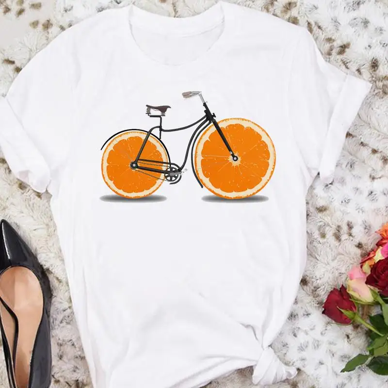 

Women Cartoon Causal Cute Clothing Fruit Short Sleeve Summer Female Tshirts Fashion Clothes Graphic T Top Lady Print Tee T-Shirt