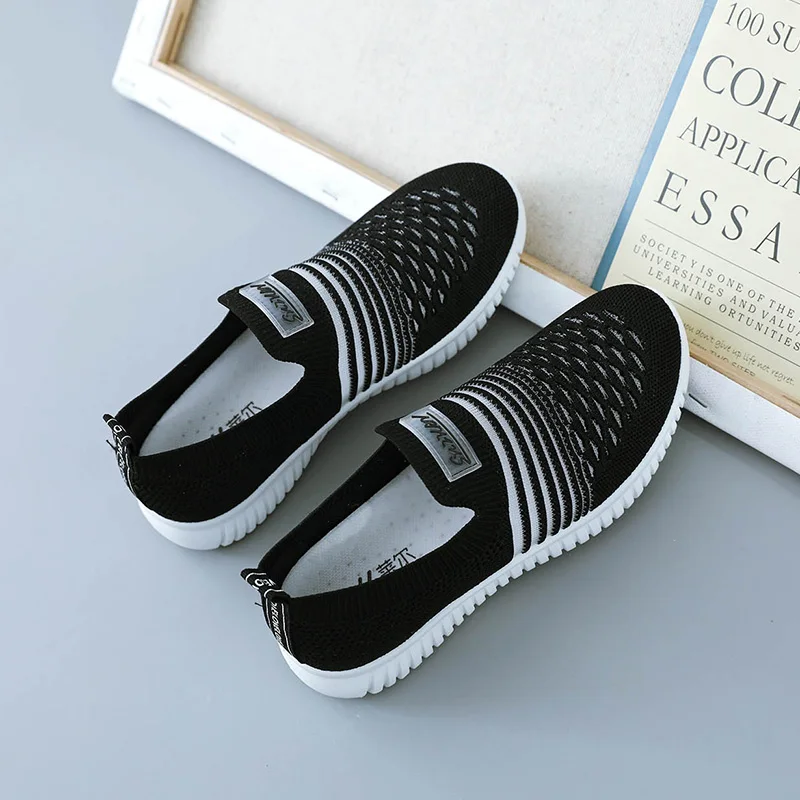 

Hot Sale Leisure Women's Vulcanize Shoes 40 Breathable Mesh Women's Sneakers School Walking Summer Women's Flat Shoes 39