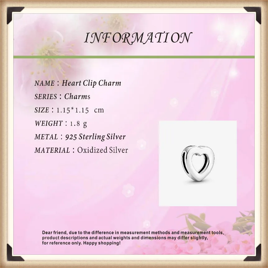 2020 новой модели для дня Валентина подходят к оригинальным браслетам Pandora 925